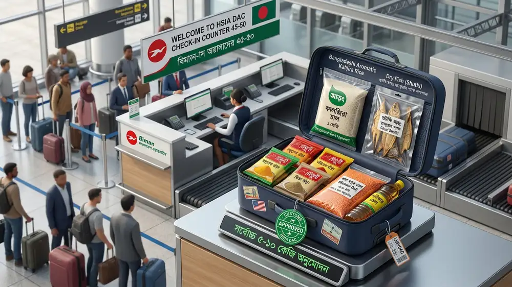 Infographic 03: Food items baggage allowance and weight limits matrix