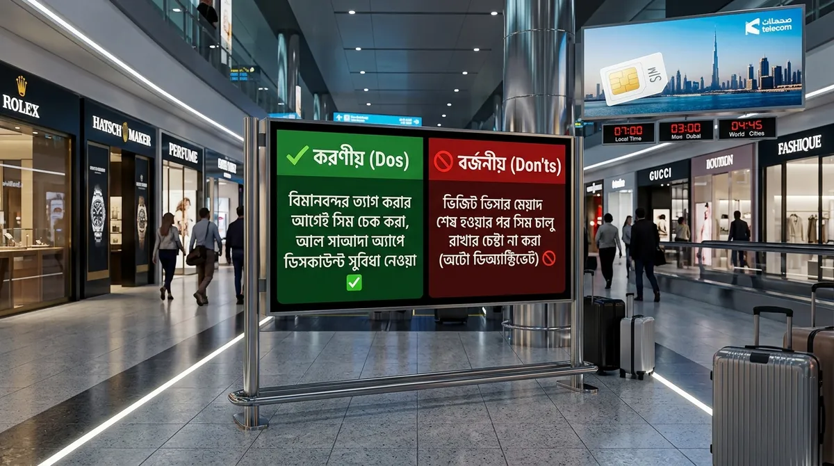 Infographic 05: Dubai tourist SIM guidelines and usage rules