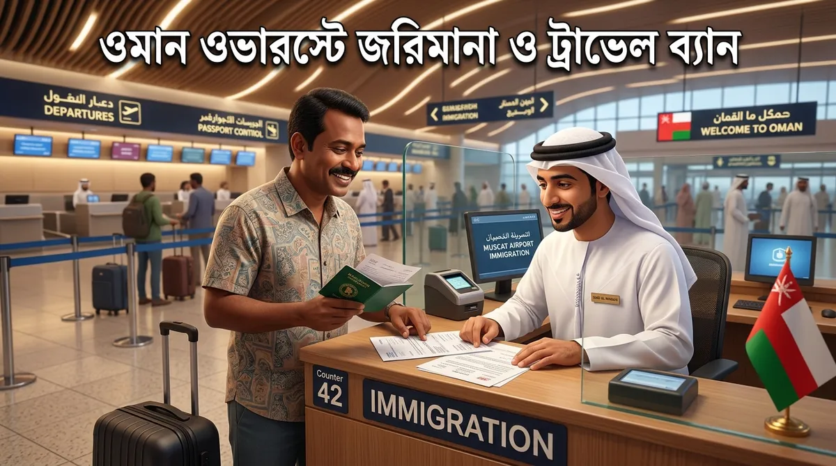 Infographic 03: Muscat Airport ROP fine payment counter and overstay clearance
