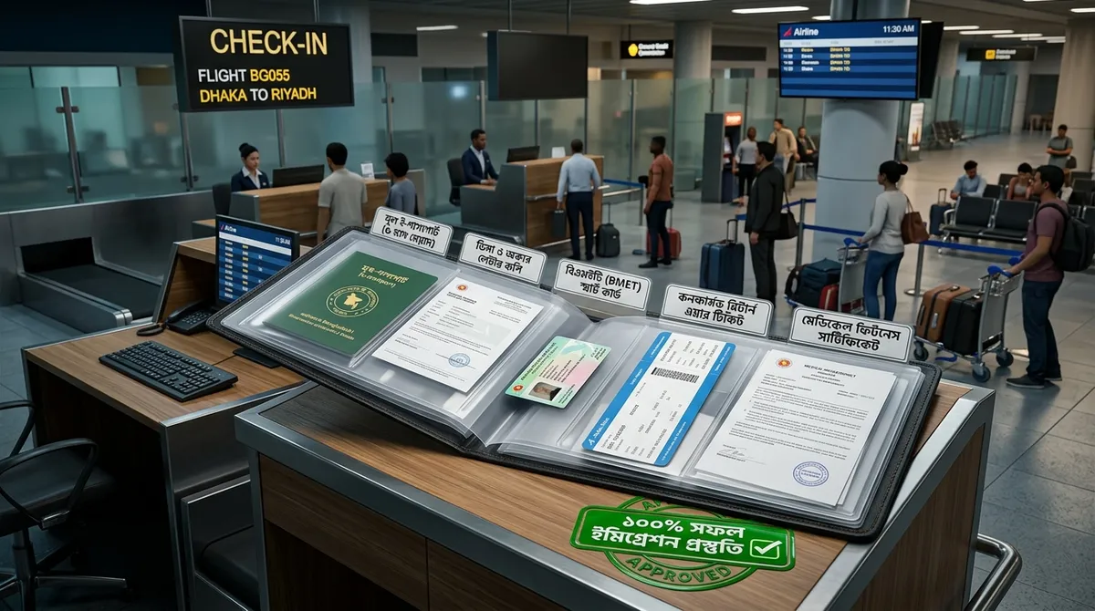 Infographic 01: Essential 5-document portfolio for first-time international travelers