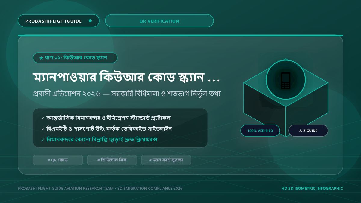 স্মার্ট কার্ডের কিউআর কোড স্ক্যান ও যাচাই