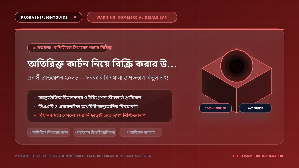 অতিরিক্ত কার্টন নিয়ে বিক্রি করার উদ্দেশ্যে ধরা পড়লে বাজেয়াপ্ত ও জরিমানা