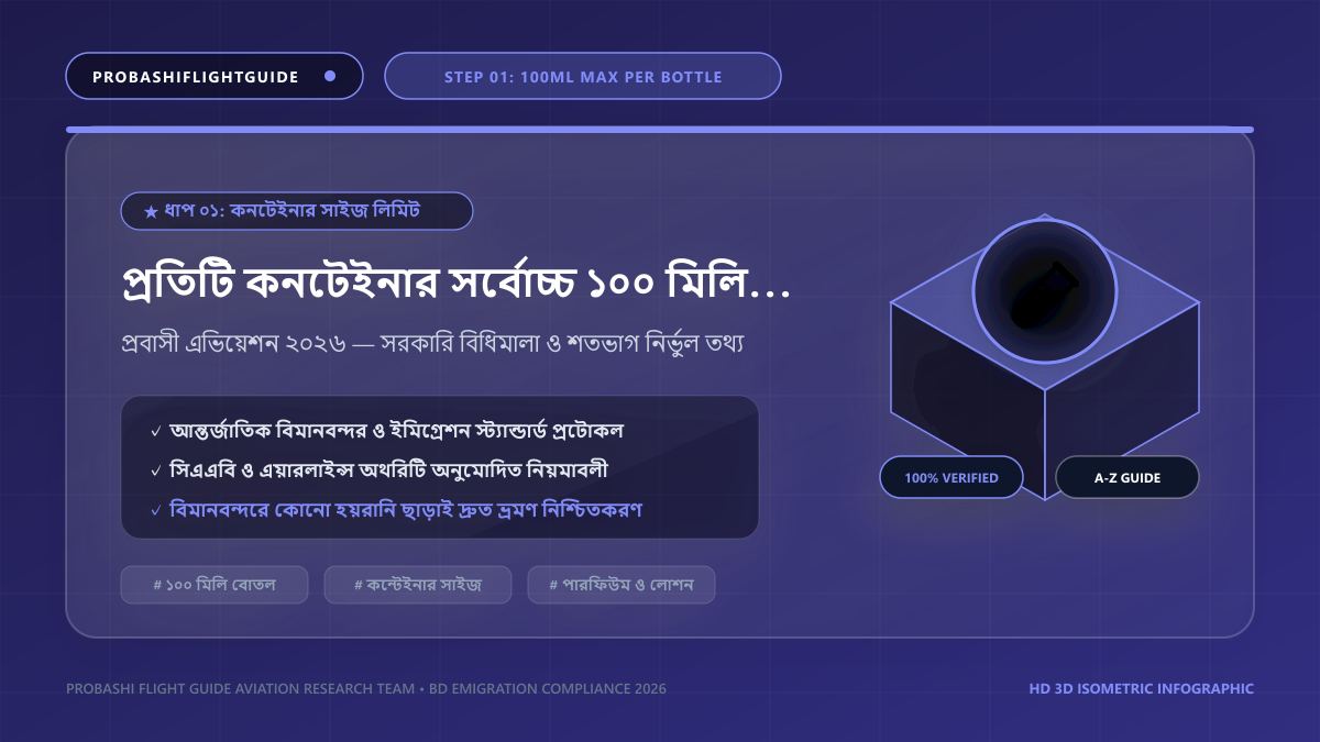 প্রতিটি কনটেইনার সর্বোচ্চ ১০০ মিলি হওয়া বাধ্যতামূলক