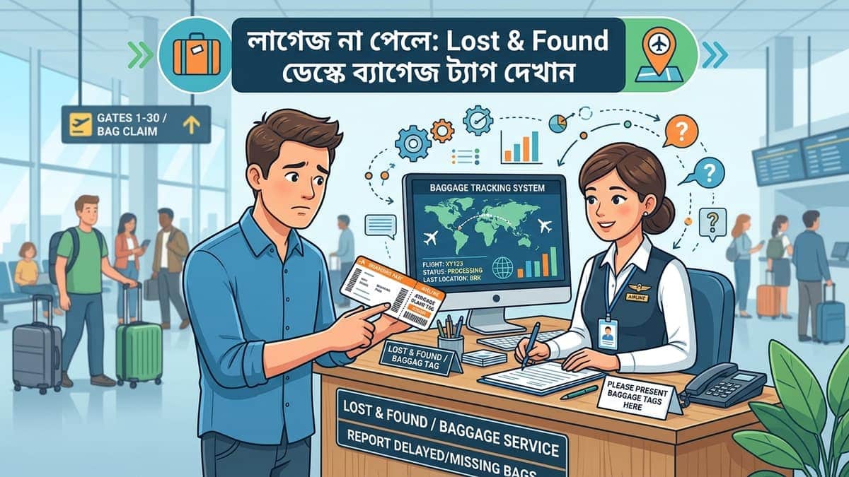 এয়ারপোর্টে লাগেজ হারিয়ে গেলে তাৎক্ষণিক PIR ক্লেইম ও এয়ারলাইন ক্ষতিপূরণ