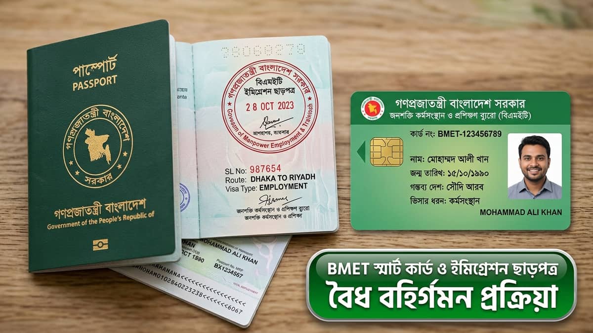 বিএমইটি ম্যানপাওয়ার কার্ড ডিজিটাল কিউআর কোড যাচাইয়ের নতুন সেলফি নিয়ম