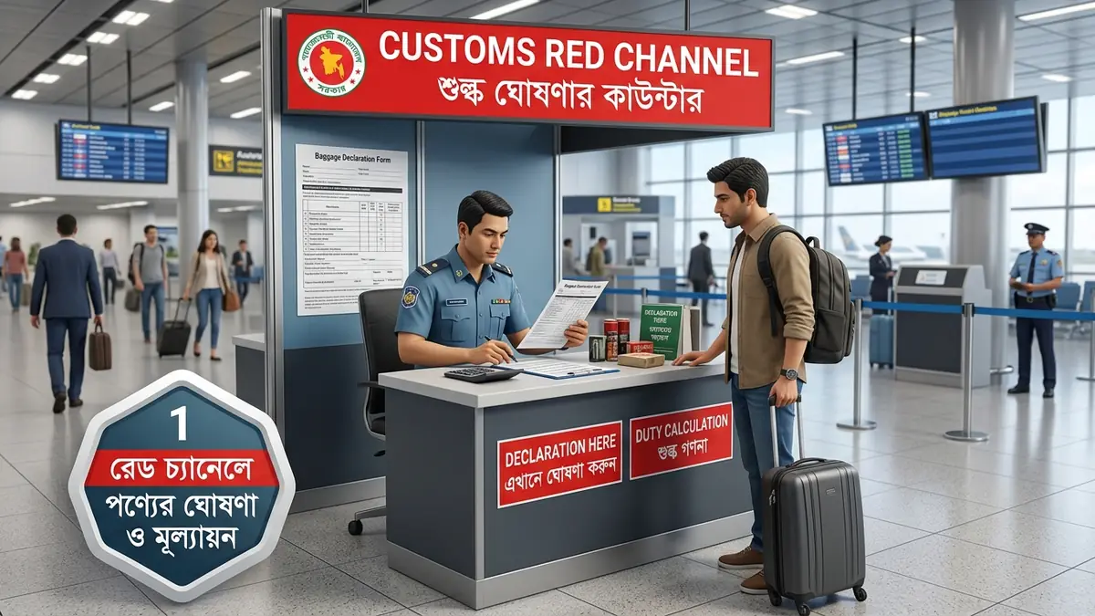 বিমানবন্দর কাস্টমস ব্যাগেজ ঘোষণা ফরম পূরণ করার সঠিক নিয়ম ২০২৬: ধাপে ধাপে পূর্ণাঙ্গ গাইড
