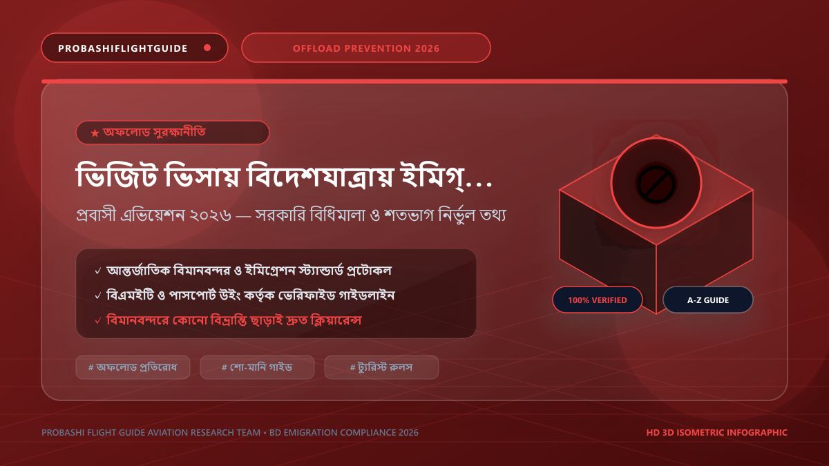 ভিজিট ভিসায় ইমিগ্রেশনে অফলোড প্রতিরোধ ও ২০২৬ সলিউশন গাইড