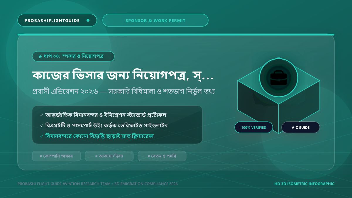 কাজের ভিসার নিয়োগপত্র ও স্পন্সর ডকুমেন্টস