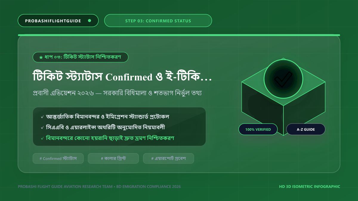 টিকিট স্ট্যাটাস Confirmed ও ই-টিকিট প্রিন্ট কপি সংগ্রহ