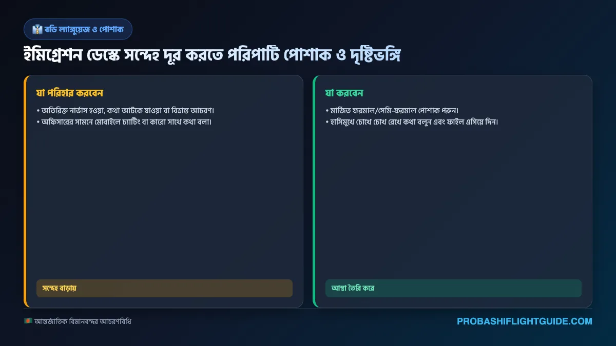 ইনফোগ্রাফিক ০৪: ট্যুরিস্টদের মার্জিত পোশাক ও আত্মবিশ্বাসী বডি ল্যাঙ্গুয়েজ
