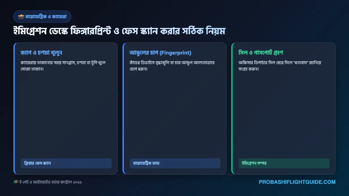 ইনফোগ্রাফিক ০৩: ইমিগ্রেশন বায়োমেট্রিক ও ছবি তোলার নিয়মাবলী